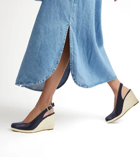 Vista 5 de Alpargatas para mujer, sandalias de cuña con puntera cerrada, plataforma de tacón