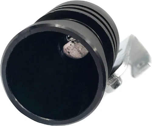 Vista 4 de DEVMO Silenciador de escape universal de aleación de aluminio de tamaño XL, silenciador de tubo de escape de sonido turbo para coche (XL-negro)