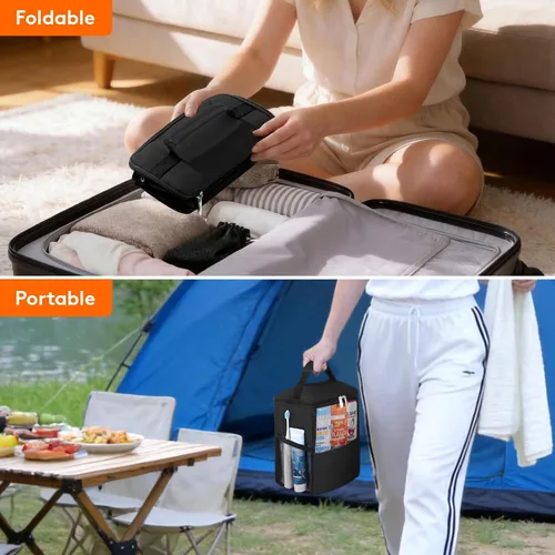 Vista 7 de Lifewit Bolsa Organizadora de Ducha de Malla Portátil Artículos Esenciales para Dormitorio Universitario Canasta Tote Organizadora para Baño