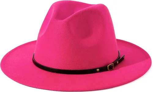 Vista 33 de Lisianthus - Sombrero con cinta con hebilla de ajuste, para mujer, modelo Fedora