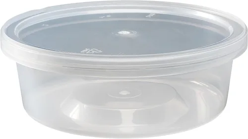 Vista 7 de Durahome – Recipientes de plástico deli con tapas, calidad premium, apto para microondas, transparente almacenamiento de alimentos, contenedor