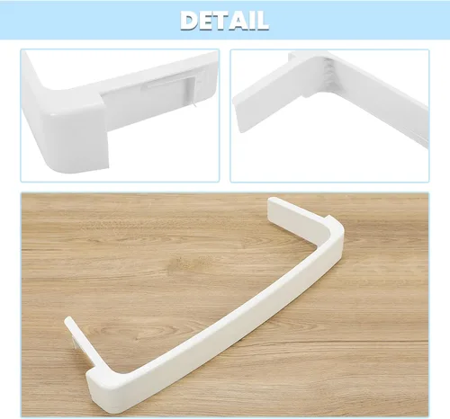 Vista 3 de HECASA WR17X11889 AP3855305 Barra de estante fija de retención de puerta de refrigerador para 1169732 AH964507 EA964507 PS964507 WR17X12916
