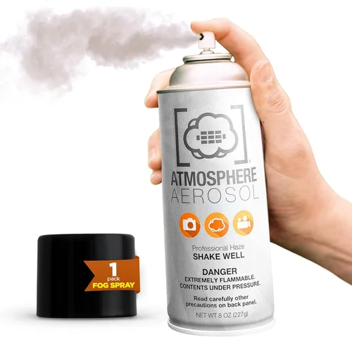 Vista 8 de Atmosphere Aerosol - Paquete de 2 aerosoles de niebla/niebla para fotografía, alternativa segura y portátil a máquina de niebla pequeña – Creador