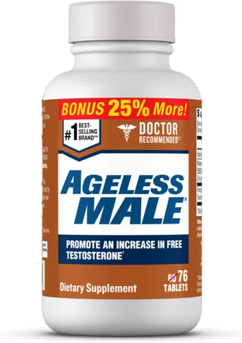 Vista 10 de Ageless Male Free Testosterone Booster Supplement for Men, 60 Tablets