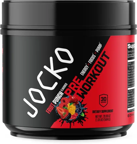 Vista 10 de Jocko Fuel Ultimate Polvo Pre-Entrenamiento - Bebida energética en polvo para antes del entrenamiento para hombres y mujeres - Mezcla nootrópica sin