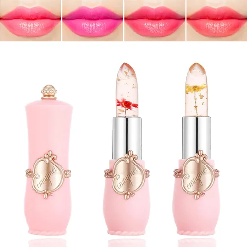 Vista 8 de Paquete de 3 lápices labiales de aloe vera, brillo labial mágico que cambia de color, bálsamo labial hidratante nutritivo de larga duración, juego
