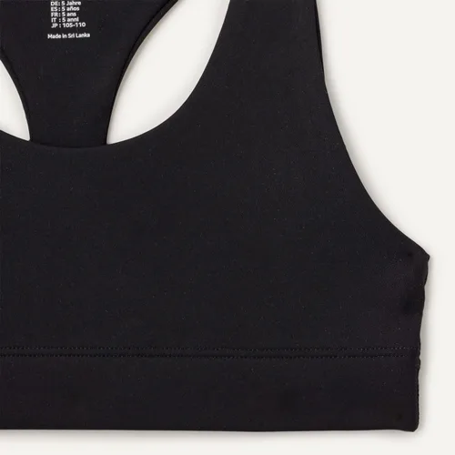 Vista 5 de Amazon Essentials Sujetador deportivo Total Train con cuello redondo y espalda cruzada para niña