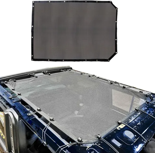 Vista 10 de sukemichi Parasol de 2 puertas para Ford Bronco, cubierta superior de bikini de malla, cubierta superior de Bimini para accesorios Ford Bronco 2021