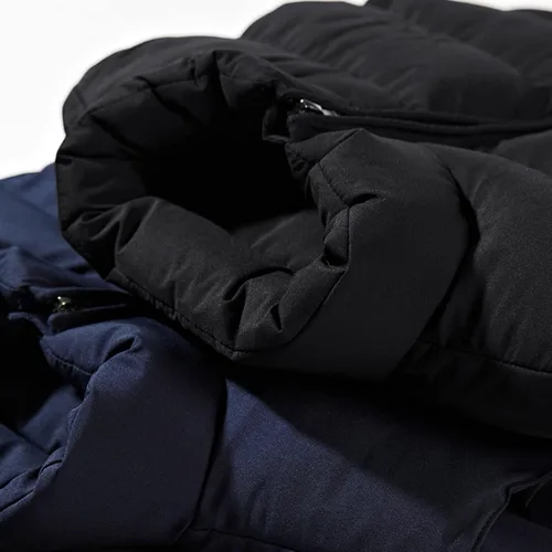 Vista 2 de WENKOMG1 Chaleco de plumón de invierno para hombre, abrigo de algodón cálido de otoño, color sólido, con cremallera, sin mangas, suave, ligero, ropa