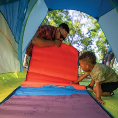 Vista 6 de ust Fillmatic - Colchoneta de dormir autoinflable con colchón de espuma, válvula reversible de inflado/desinflado y bolsa de transporte para tienda
