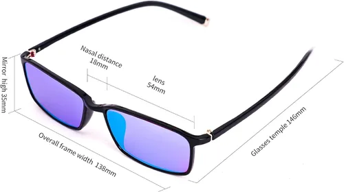 Vista 7 de ZIIZZ Lentes daltónicos – Lentes azules multicapa rojo/verde