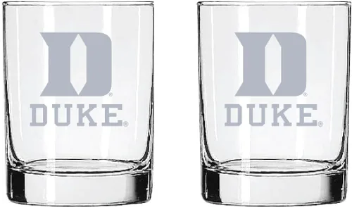 Vista 44 de Alabama - Juego de 2 vasos de cristal grabado satinado de 2 caras Marea carmesí de Alabama