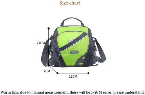 Vista 5 de ZYJBM - Bolsa de hombro para exteriores, ligera, pequeña, cruzada, para hombre, botella de agua, mochila de moda (color negro, tamaño 1 unidad)