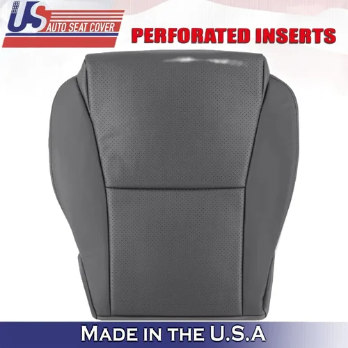 Vista 2 de U.S.AutoSeatCover 2007 compatible con Toyota Solara Convertible Front Driver Bottom Funda de cuero gris