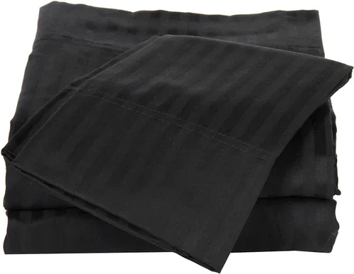 Vista 25 de Juego de sábanas de algodón 100 % 6 piezas de 400 hilos de lujo juego de sábanas para cama (color)