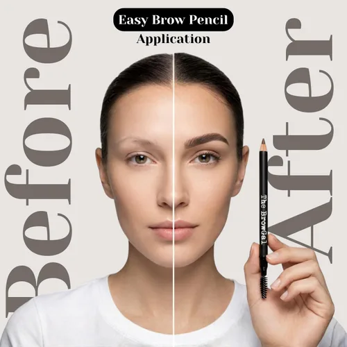 Vista 2 de The BrowGal Lápiz de cejas flaco, negro, 0.04 onzas