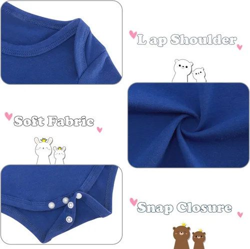 Vista 4 de Funnycokid Conjunto de camisetas a juego para hermano mayor, hermano pequeño, ropa de regalo para bebé