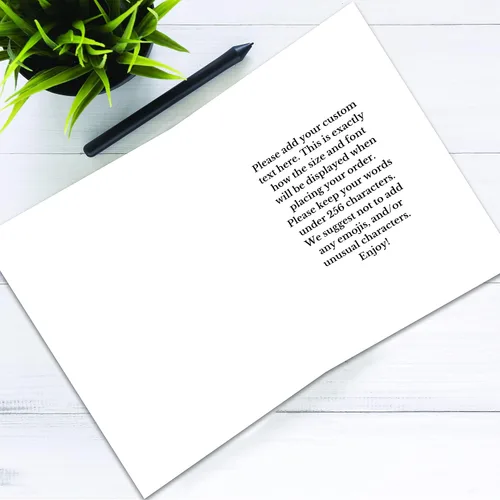 Vista 4 de Tarjeta de felicitación personalizada con foto personalizada, sube tu imagen, agrega tu texto, tarjeta de felicitación para todas las ocasiones
