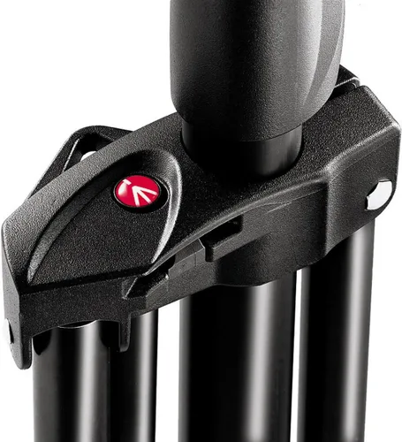 Vista 6 de Manfrotto 1004BAC - Soporte de luz maestro de aluminio acolchado de aire de 144 pulgadas con 4 secciones y 3 elevadores, paquete de 3 (negro)