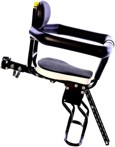 Vista 5 de KESYOO 1 asiento de seguridad para bicicleta para montaje frontal, cómoda silla de bicicleta acolchada para años compatible con bicicletas