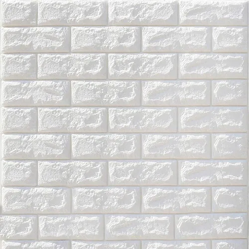 Vista 9 de Paneles de pared de espuma autoadhesivos 3D, 10 azulejos que cubren 57 pies cuadrados, papel tapiz de piedra para despegar y pegar para sala
