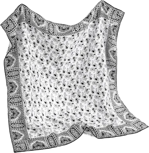 Vista 11 de STARWHISPER Bufanda de seda de morera 100% pura, 27 x 27 pulgadas, 0.551 in, bufanda cuadrada para mujer, con embalaje de regalo Flores de anacardo