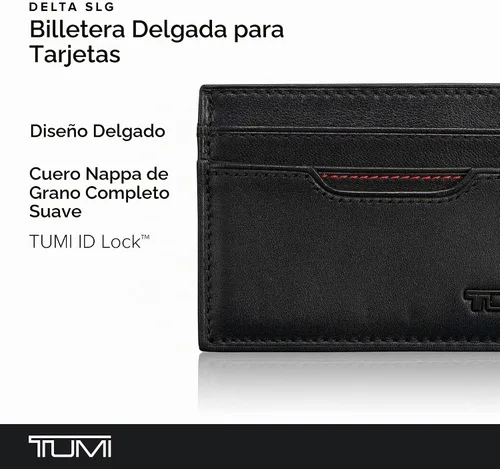 Vista 2 de TUMI Delta - Funda de identificación delgada para hombre, Negro