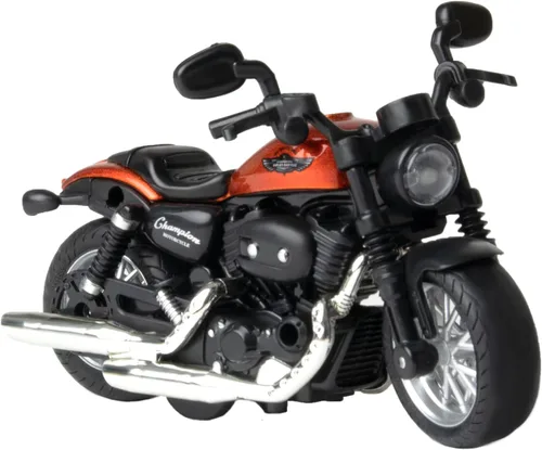 Vista 8 de Motocicleta de juguete fundida a presión, motocicleta con sonidos y luces 1:14 accionados por fricción para niños, juguetes de motocicleta, regalo
