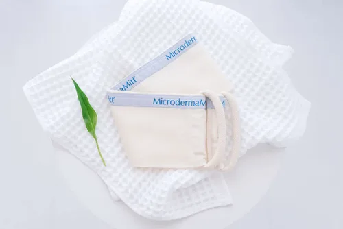 Vista 7 de MicrodermaMitt Exfoliante profundo para la espalda, exfoliante de espalda y ducha de primera calidad y removedor de piel muerta, exfoliante turco