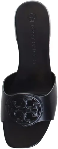 Vista 7 de Tory Burch Sandalias planas de cuero negro para mujer