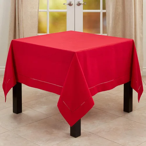 Vista 104 de SARO LIFESTYLE Servilleta de cóctel con borde cosido (juego de 12), negro, 6"x6