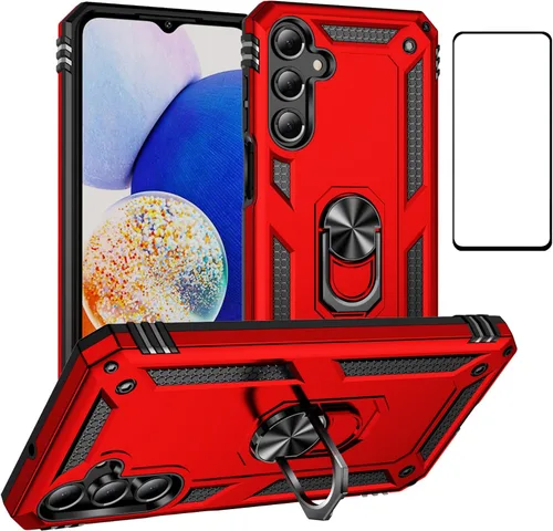 Vista 27 de Funda para Xiaomi POCO X3 NFC /X3 Pro con protector de pantalla, armadura de protección militar híbrida resistente a prueba de golpes, funda Negro