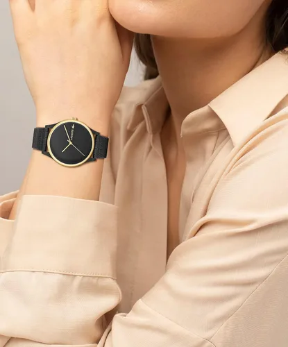 Vista 5 de Lacoste Reloj de cuarzo Crocodelle para mujer, Negro