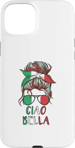 Vista 9 de Ciao Bella Italian Woman with Sunglasses Flag Italy Colors Case for iPhone 17