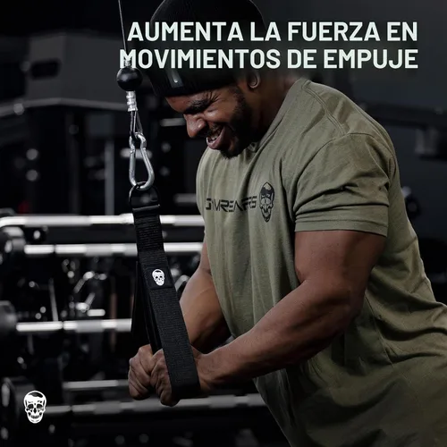 Vista 4 de Gymreapers Conexión de cable de cuerda para tríceps - Accesorio de cable de tracción para tríceps de múltiples entrenamientos - Conexión de cable