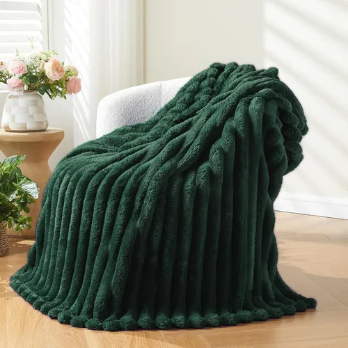 Vista 23 de NEWCOSPLAY Manta de Tiro Súper Suave Aqua Franela Sedosa Premium Forro Polar Jacquard Acanalado 3D Ligero Manta de Cama Uso en Todas las Estaciones