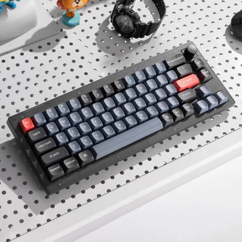 Vista 8 de Keychron V2 - Pomo de teclado mecánico personalizado con cable 65 de diseño QMKVIA programable con teclado intercambiable en caliente K Pro Brown