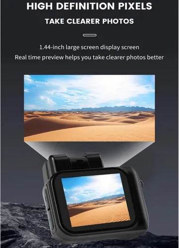 Vista 4 de Mini cámara llavero - 1080P HD, más pequeña del mundo, KeyCam con 6 filtros, duración de la batería de 100 minutos, memoria de 32 GB para estudiantes