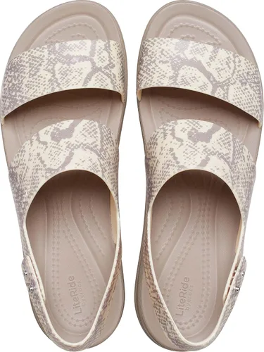 Vista 4 de Crocs Sandalia Brooklyn de cuña baja para mujer