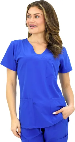 Vista 6 de Green Town Conjunto médico de 2 piezas para mujer, ajuste delgado, 4-Flex