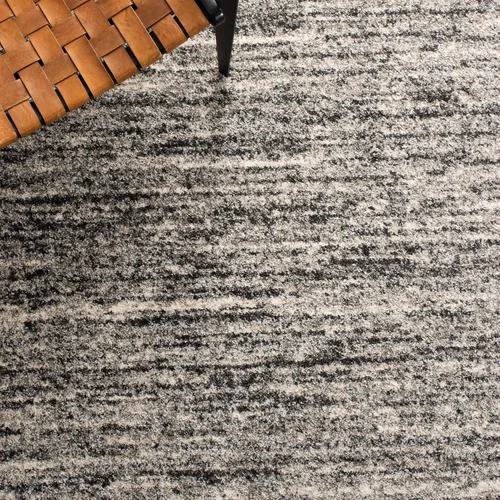 Vista 8 de SAFAVIEH Retro Collection - Alfombra de pasillo de 2 pies 3 pulgadas x 7 pies, marfil y gris, diseño abstracto moderno, no desprende pelusa