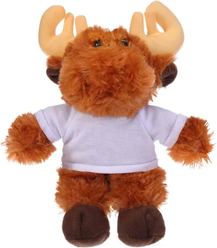 Vista 16 de Plushland Alce flexible de 8 pulgadas con camiseta, regalo personalizado, texto personalizado en la camiseta, gran regalo para el día de la madre