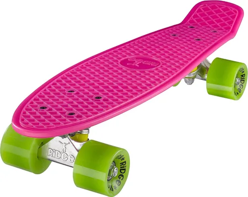Vista 19 de Ridge Skateboard 55 cm Mini Cruiser Retro Stil in M Rollen Komplett U Fertig Montiert