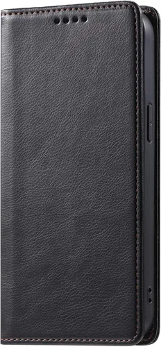 Vista 3 de Funda de cuero compatible con Google Pixel 7, compatible con Google Pixel 7 5G GVU6C GQML3 Flip Folio PU Funda de cuero negro