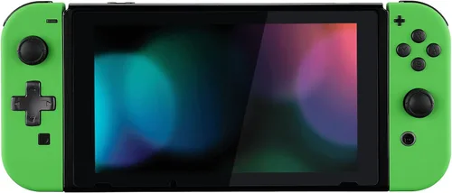 Vista 8 de eXtremeRate Green Joycon - Carcasa para mando de mano (versión D-Pad) con botones de juego completo, funda de repuesto para Nintendo Switch y Switch