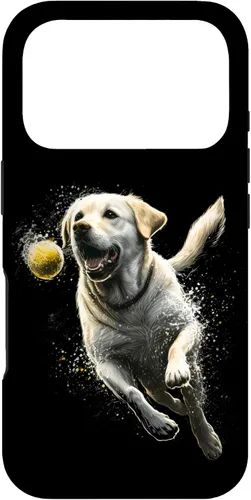 Vista 30 de Yellow Labrador Retriever Chasing a Ball Labrador Retriever Case for iPhone 17