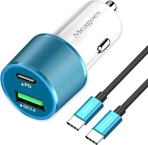 Vista 10 de Cargador de coche USB C de 67.5 W, carga súper rápida, bloque de puerto USBC y QC3.0 de 45 W para iPhone 17 Pro Max/Air/16/15/iPad, teléfono celular