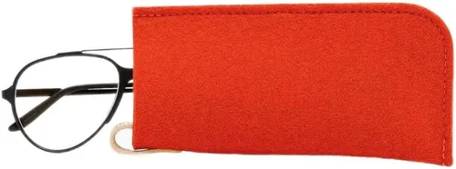 Vista 3 de Graf Lantz Funda protectora para lentes, 100% de lujo de lana merina, fieltro de lana merina, sin arañazos, lentes, carbón