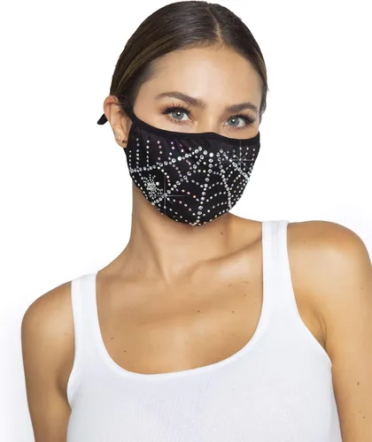 Vista 9 de Leg Avenue Mascarilla de moda con diamantes de imitación para mujer