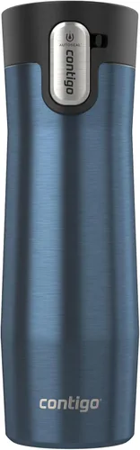 Vista 11 de Contigo AUTOSEAL West Loop - Taza de viaje de acero inoxidable aislada al vacío con tapa fácil de limpiar, 12 onzas, arándano